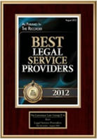 Best Legal Service Providers - Recognition 2012